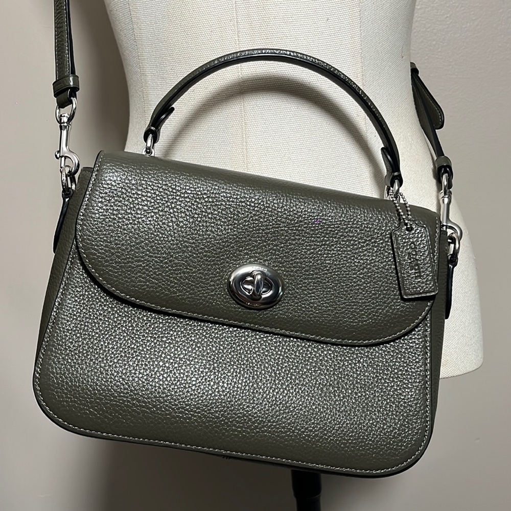 Coach Green Leather Crossbody Bag